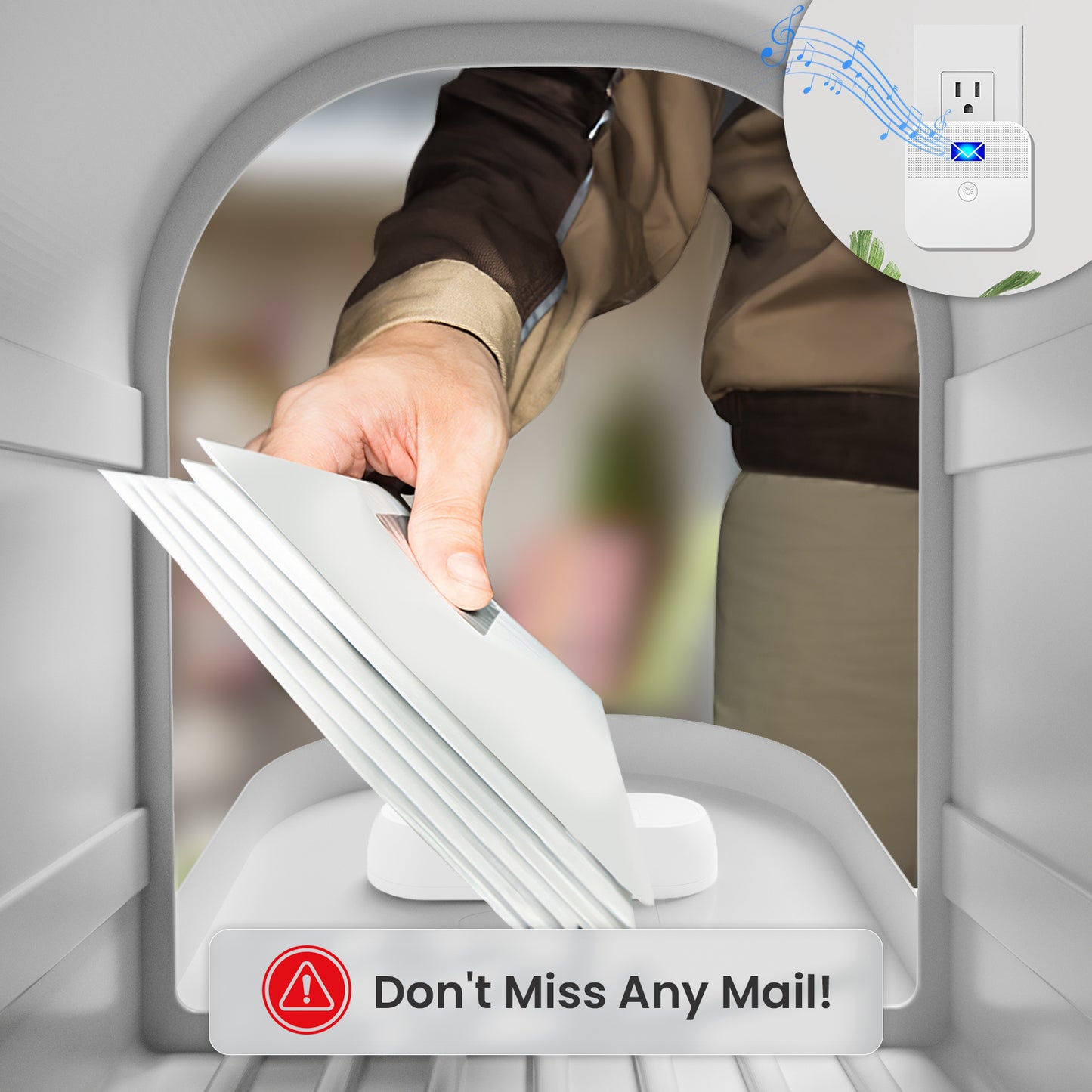 BestHomeSecuritys Mailbox Alarm System - Wireless Notification for Mail Delivery, 600ft Range, Easy Setup