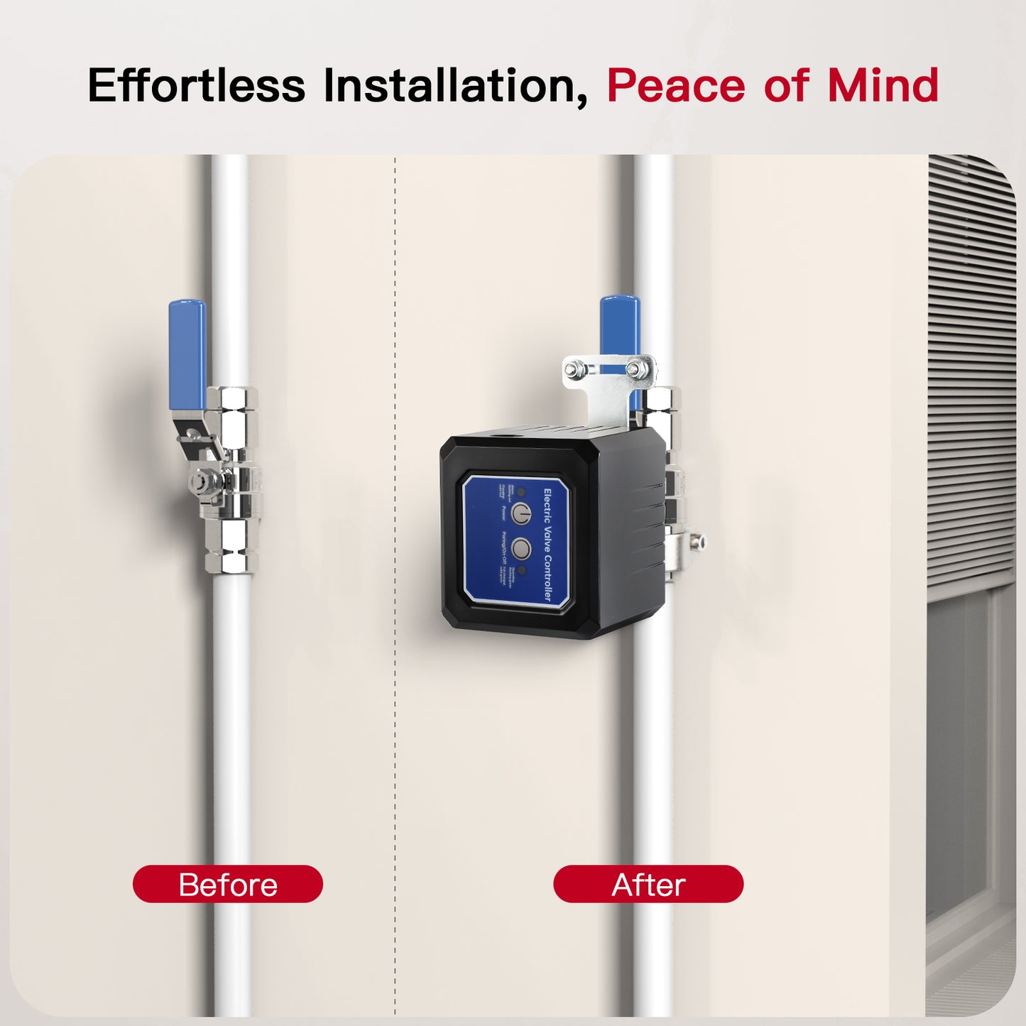 BestHomeSecuritys Smart Water Leak Detector & Automatic Shut-Off Valve Kit – Protect Your Home with Real-Time Alerts and Long Battery Life