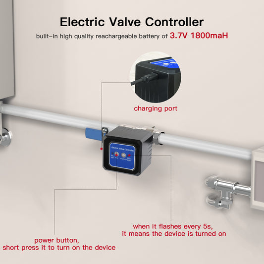 BestHomeSecuritys Smart Water Leak Detector & Automatic Shut-Off Valve Kit – Protect Your Home with Real-Time Alerts and Long Battery Life